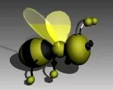 Animal Puppet Bee 3d model