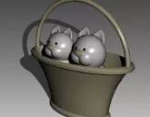 Animal Puppet Cat 3d model