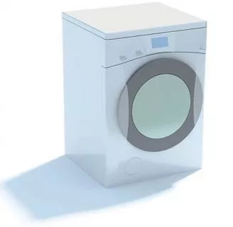 Medium Size Front Loading Washing Machine 3d model