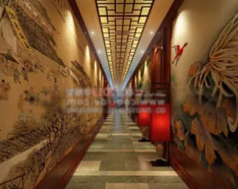 Chinese Antiquity Corridor Interior Scene 3d model Chinese Antiquity Corridor Interior Scene 3d model