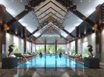 Indoor Swimming Pool Interior Scene 3d model Indoor Swimming Pool Interior Scene 3d model