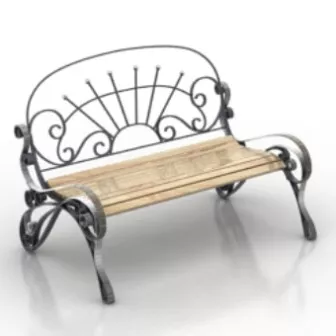 Continental Seat Outdoor 3d model Continental Seat Outdoor 3d model