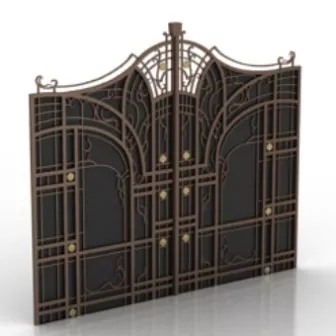 Deluxe Continental Door 3d model Deluxe Continental Door 3d model