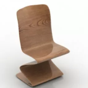 Curved Chair  Free 3d model