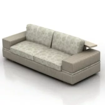 Gray Sofa 3d model Gray Sofa 3d model