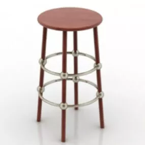 Bar High Chair 3d model
