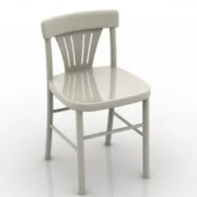Simple Wood Chair 3d model