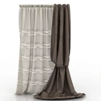 Grey Fabric Pillow 3d model