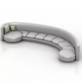 Multiplayer Couch Sofa  Free 3d model