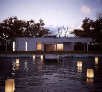 Beautiful HOuse Night Scene 3d model Beautiful HOuse Night Scene 3d model