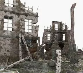 The Ruins Of Modern Architecture  Scene 3d model