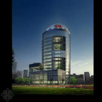 Night Scene Office Building 3d model Night Scene Office Building 3d model