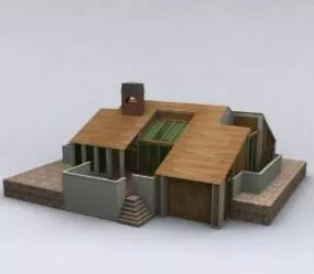 European Manor House 3d model