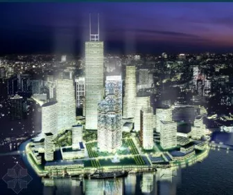 The Modern Architectural Building At Night 3d model The Modern Architectural Building At Night 3d model