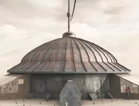 Mongolian Dome Building 3d model
