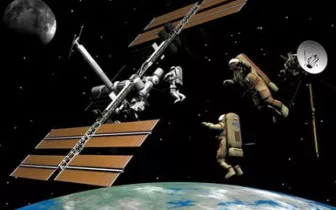 Astronaut Character Outside Space 3d model