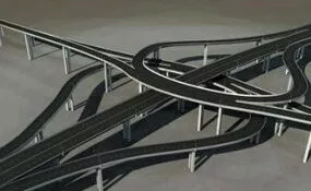 Cloverleaf Junction 3d model