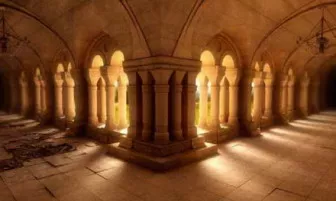 European Church Corridor 3d model European Church Corridor 3d model