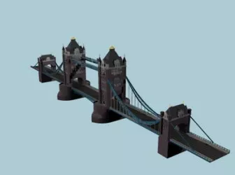 Small Garden Bridge 3d model