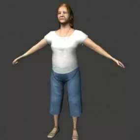 Elderly Women 3d model