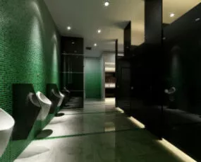 WC Interior Scene 3d model
