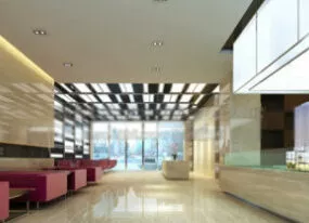 Interior Scene Commercial Space 3d model