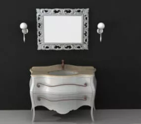Bathroom Sink Interior Scene 3d model
