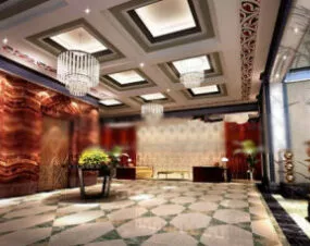 Fortune Hotel Hall Design 3d model