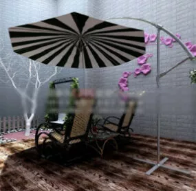 Small Balcony Space 3d model