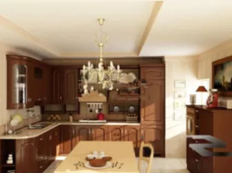 Modern Wooden Kitchen 3d model Modern Wooden Kitchen 3d model