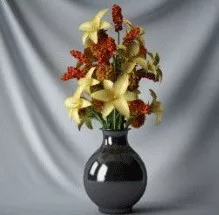 Plant Bonsai Yellow Flower 3d model