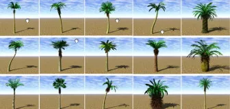 Garden Landscape Tree Plant 3d model Garden Landscape Tree Plant 3d model