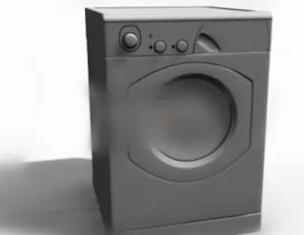 Siemens Washing Machine With Lcd Control 3d model
