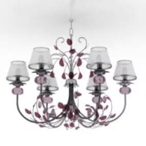 Violet Style Chandelier 3d model