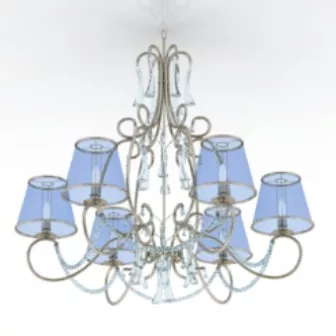 Luxury Blue Ceiling 3d model Luxury Blue Ceiling 3d model