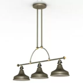 Bronze Chandelier Texture 3d model