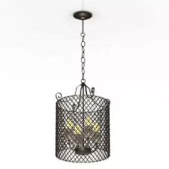 Pierced Modern Chandelier 3d model Pierced Modern Chandelier 3d model