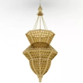 Bamboo Chandelier 3d model