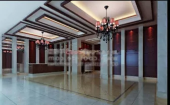 Hotel Lobby Interior Scene 3d model Hotel Lobby Interior Scene 3d model