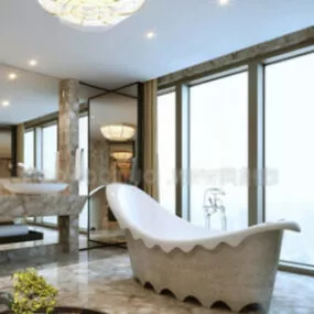 Luxury Banana Bathtub 3d model