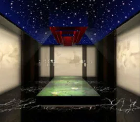 Massage Room Design Interior Scene 3d model