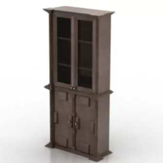 Ancient Chinese Wooden Wardrobe 3d model Ancient Chinese Wooden Wardrobe 3d model