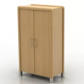 Wooden Wardrobe Cabinet 3d model
