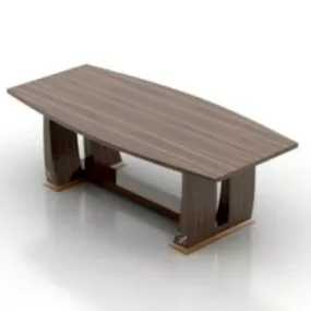 Office Wooden Table 3d model