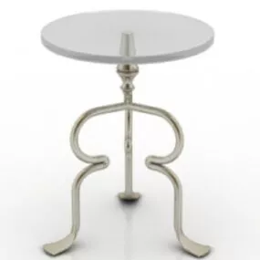 Transparent Metal Glass Chair 3d model