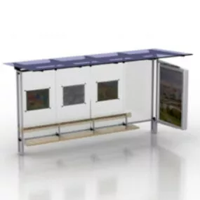 Bus Station 3d model