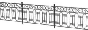 Park Railings 3d model
