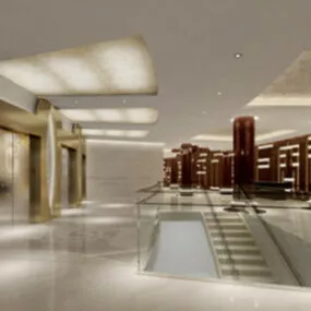Company Hallway 3d model