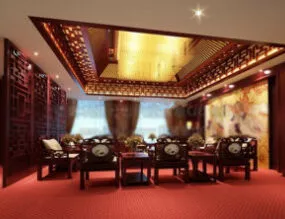 Luxury Restaurant 3d model