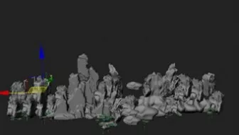 Outdoor Rockery Design 3d model Outdoor Rockery Design 3d model